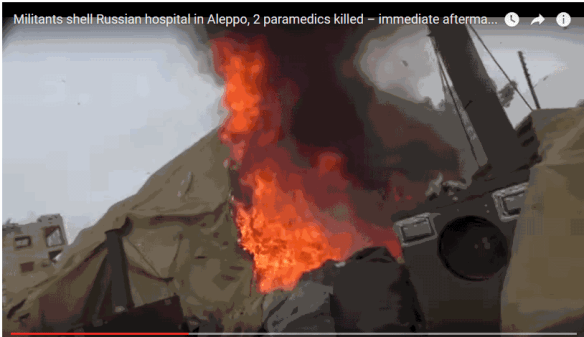 Russia says the CIA and western intelligence agencies were caught supplying Rebels coordinates to shell a Russian hospital.