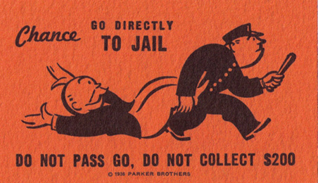Vintage Monopoly Card 